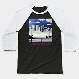 Kitty in the City Baseball T-Shirt